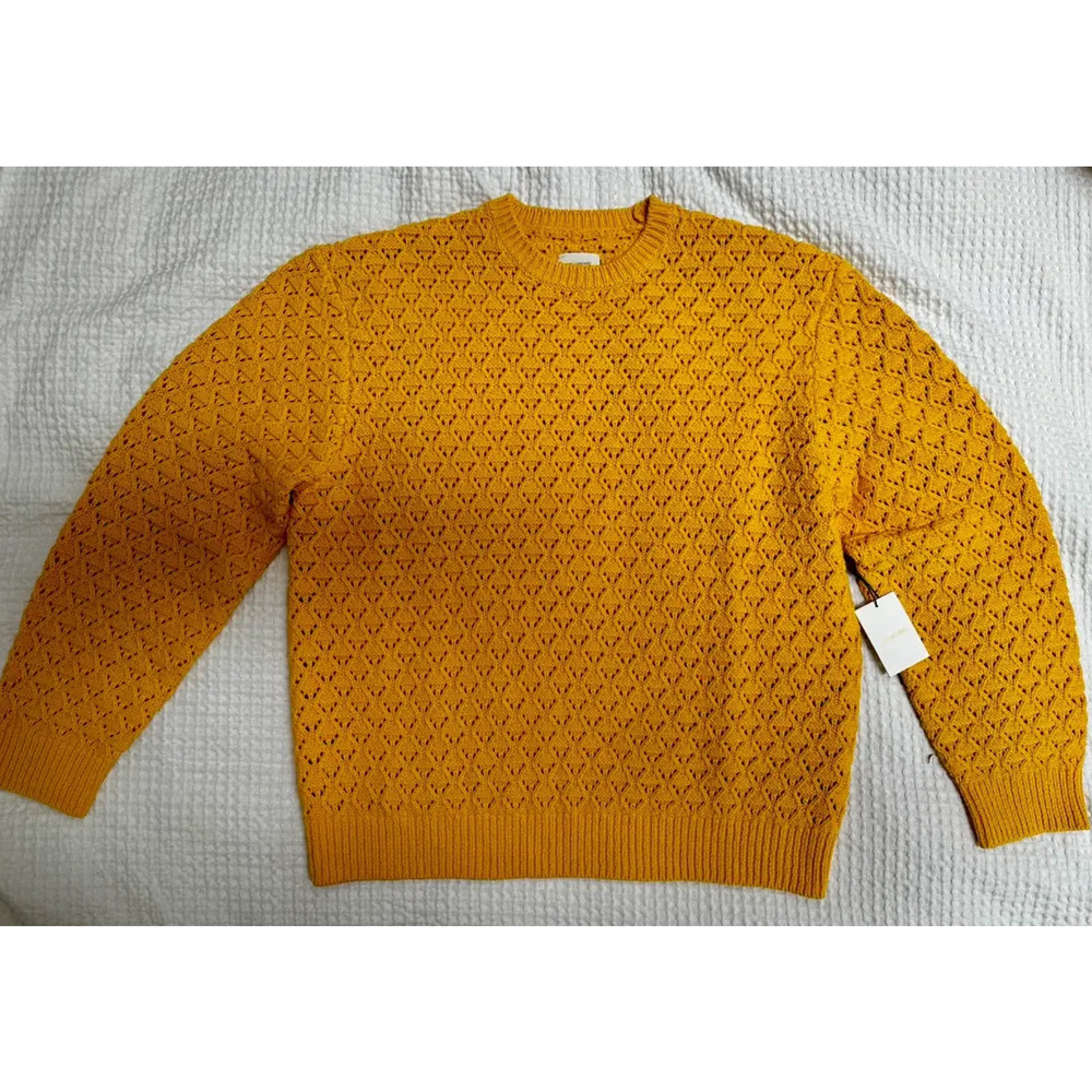 Aime Leon Dore Eyelet Knit Crewneck Sweater size Large